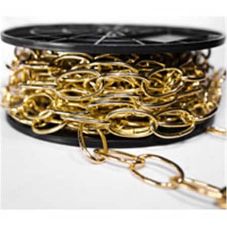 Baron Mfg No.10 x 40 ft. Chain Deco Brass 7187834